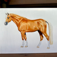 Load image into Gallery viewer, Custom Equestrian Portraits on wood panel