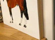 Load image into Gallery viewer, Custom Equestrian Portraits on wood panel